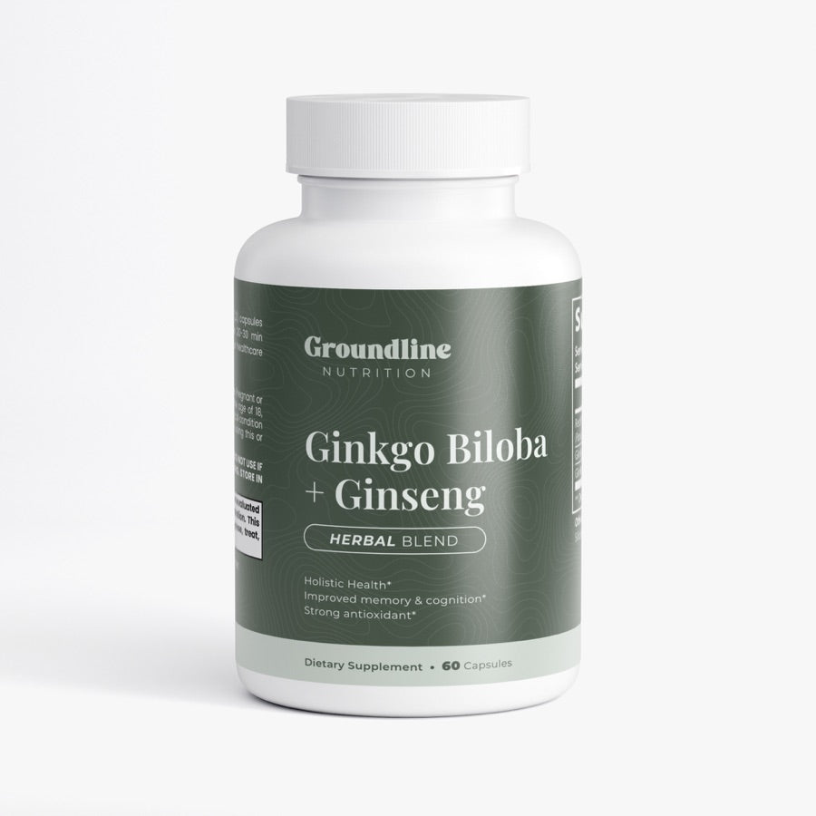Groundline Ginkgo Biloba + Ginseng jar
